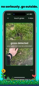 touch grass: screen time limit screenshot