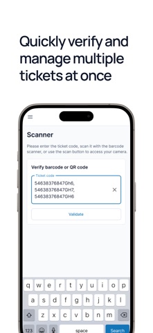 Next-Gen Ticket Scanner iPhone screenshot