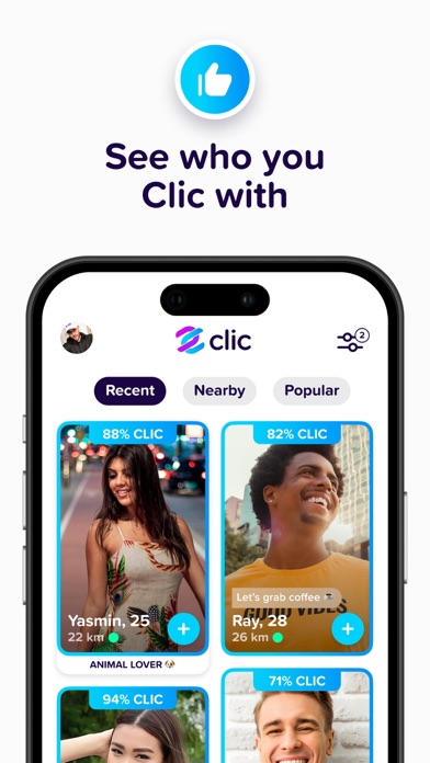 The Clic App: Dating & Friends Screenshot