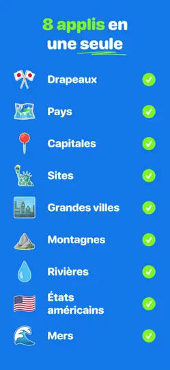 Capture d'écran de Quiz De Géographie: GeoGeek sur iPhone 3