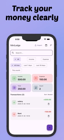 MiniLedger Pro screenshot