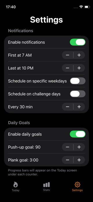 iPushUpPlank Screenshot 5 of 5