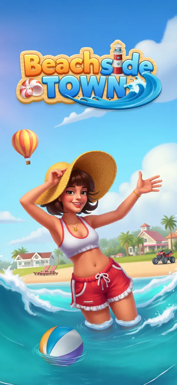 #1. Beachside Town: Merge Puzzle (iOS) Ved: GamesTown