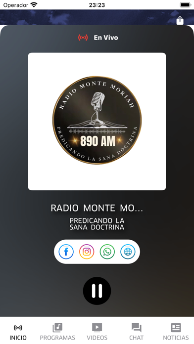 Radio Monte Moriah 890 AM Screenshot