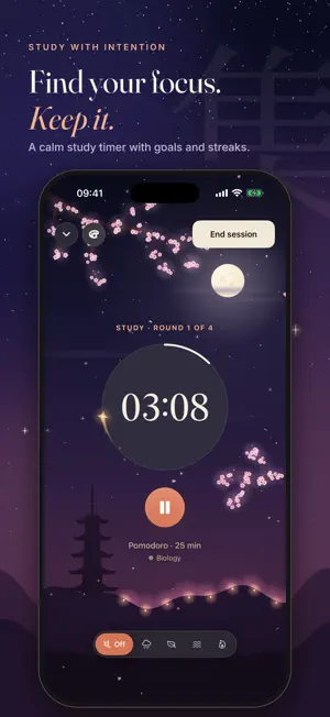 Hako: Study Timer & Rooms screenshot 1