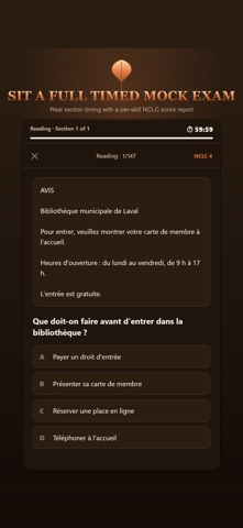 TEF & TCF Canada French Prep iPhone screenshot