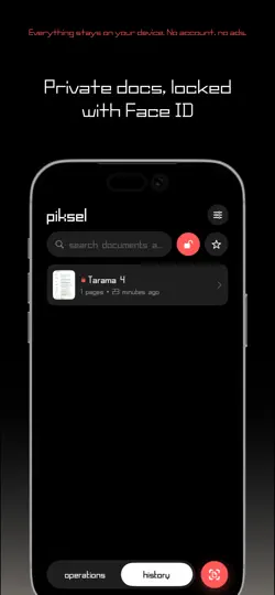 Скриншот Piksel - Сканер документов на iPhone 4