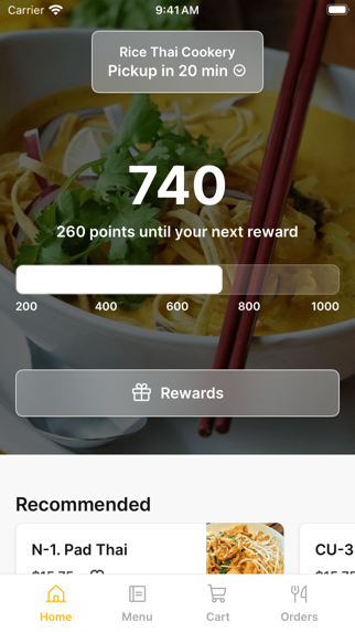 Rice Thai Cookery iPhone screenshot 1 - Food & Drink app