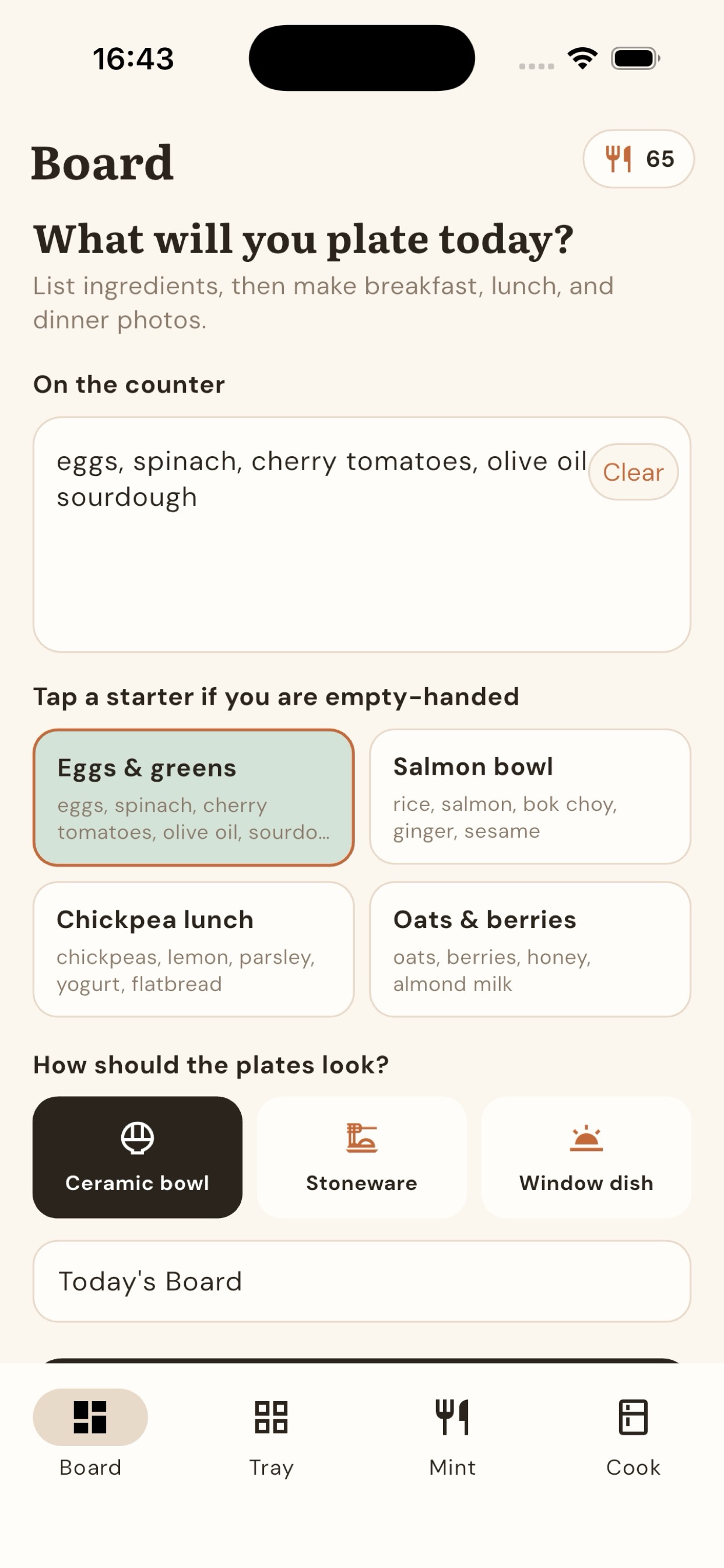 Screenshot 1 of Dayplate: Meal Board Studio