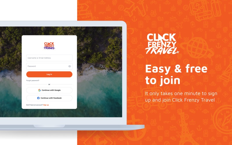 Click Frenzy Travel screenshot