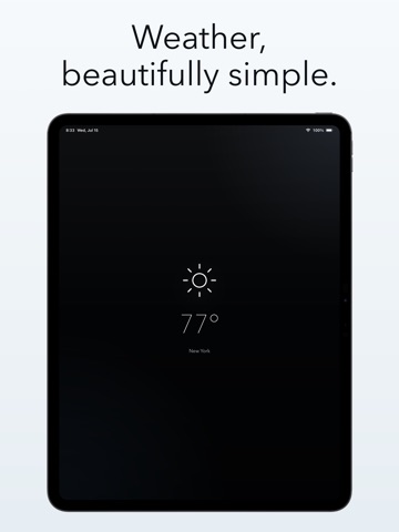 Viento - Minimal Weather iPad screenshot 1