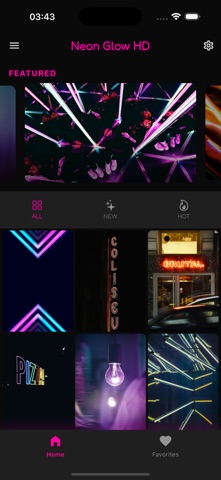 Neon Glow Wallpaper HD+ screenshot