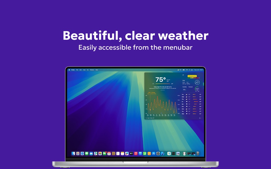 #1. Big Weather (macOS) By: Urtti Apps Oy