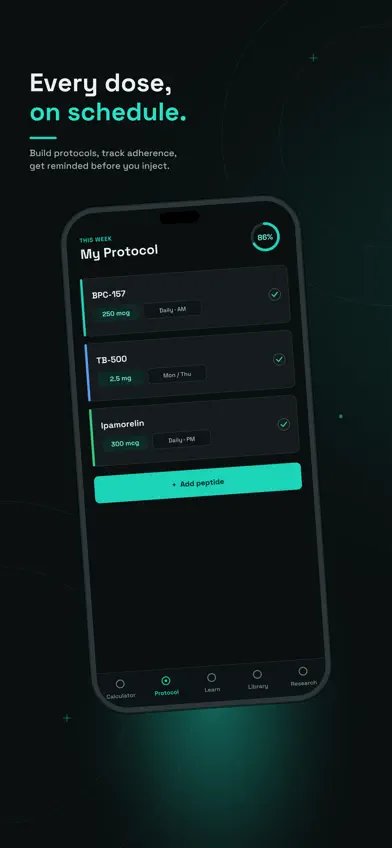 Vialo: Peptide Safety & Dosing screenshot 2