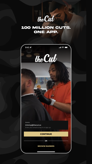 theCut: Barbershop Booking Screenshot