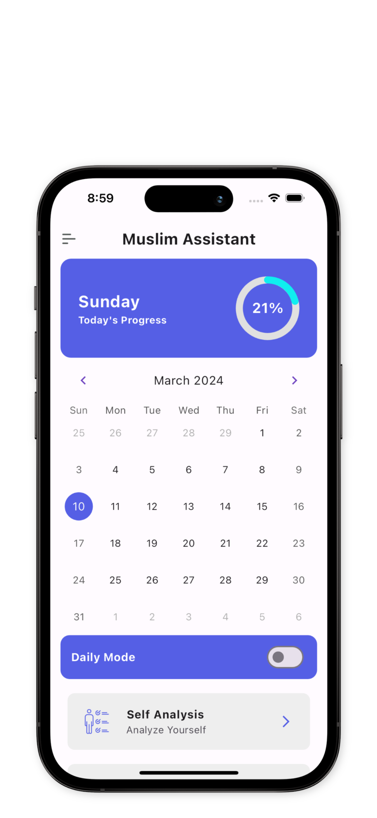 Muslim Assistant - Planner