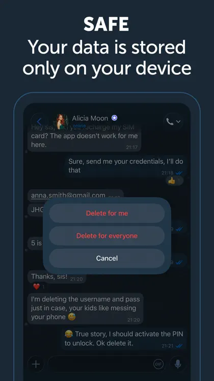 Captura de tela 3 de 6 de Zangi - Private Messenger