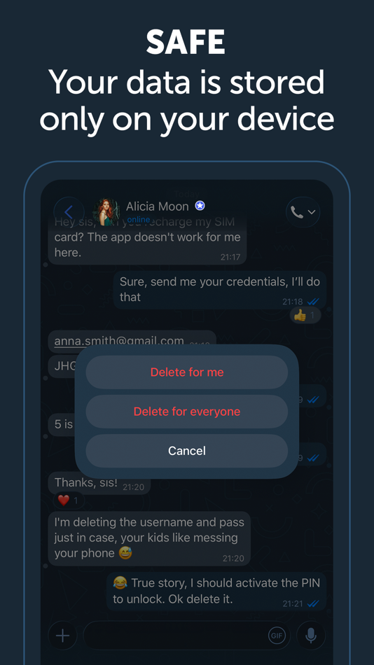 #3. Zangi Private Messenger (iOS) Por: Secret Phone, Inc