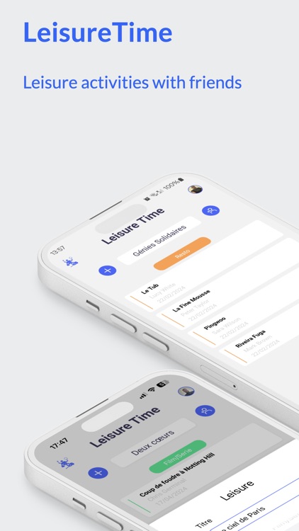 Leisure Time: Share & Organize