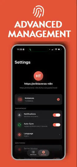Captura de pantalla de WorkflowHub en iPhone 5