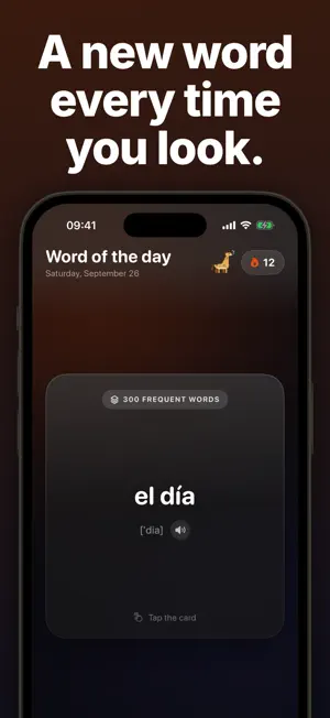 Zarafa: Vocabulary Widget screenshot 3