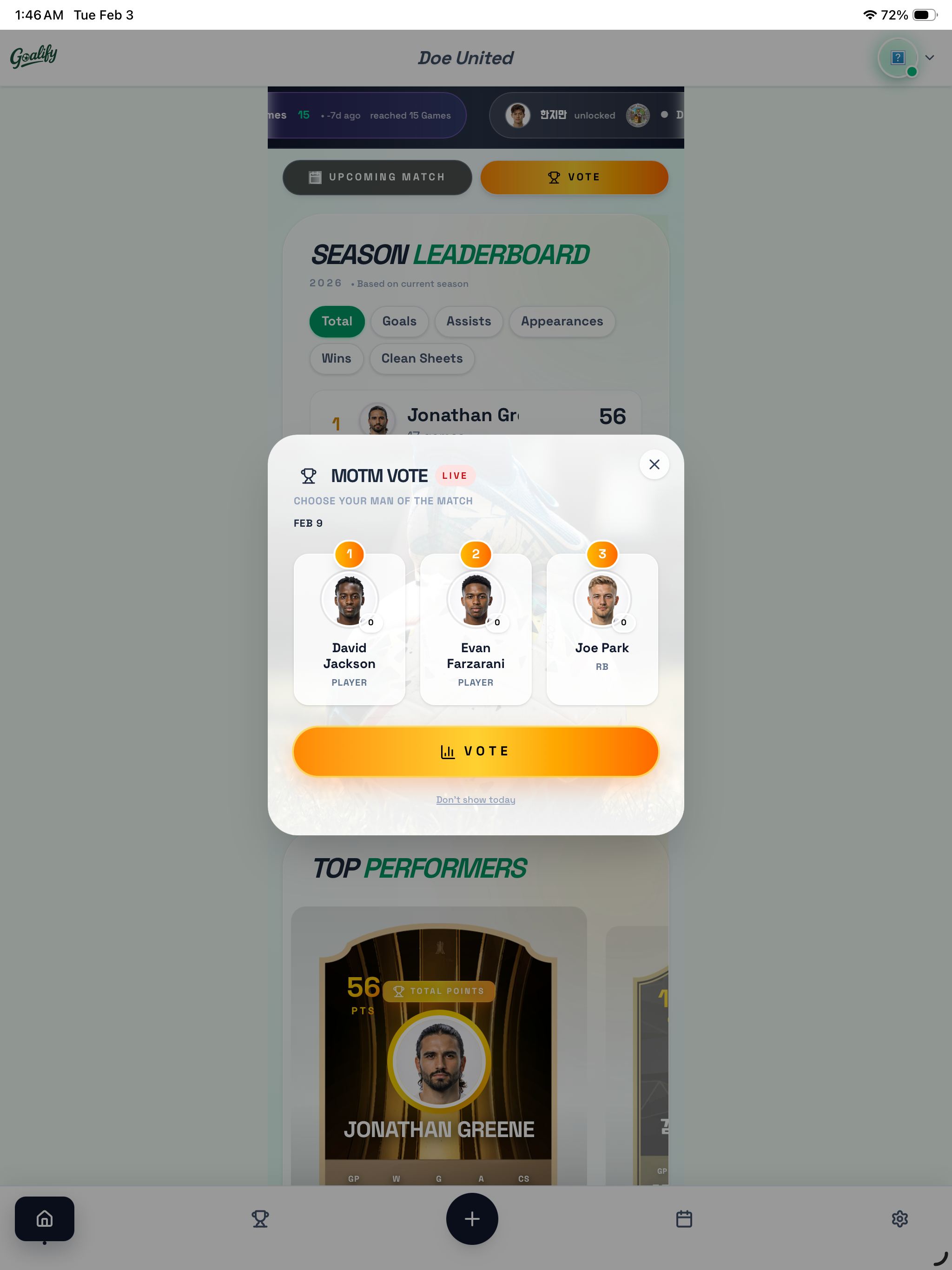 Goalify – 모든 경기를 의미 있게