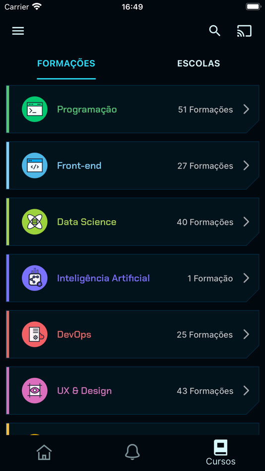 #5. Alura Cursos Online (iOS) 由: AOVS Sistemas De Informatica Ltda