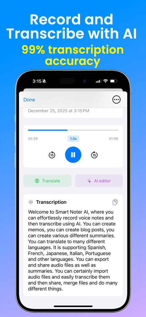 Smart Noter AI: Voice Notes - Productivity App | MWM
