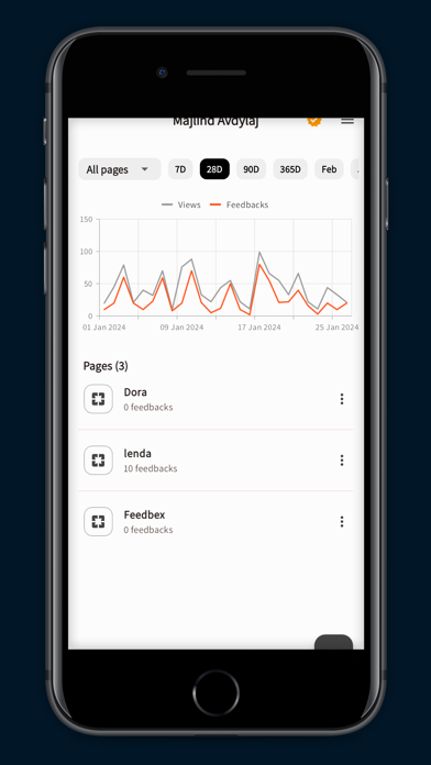 Feedbex - Feedback App Screenshot