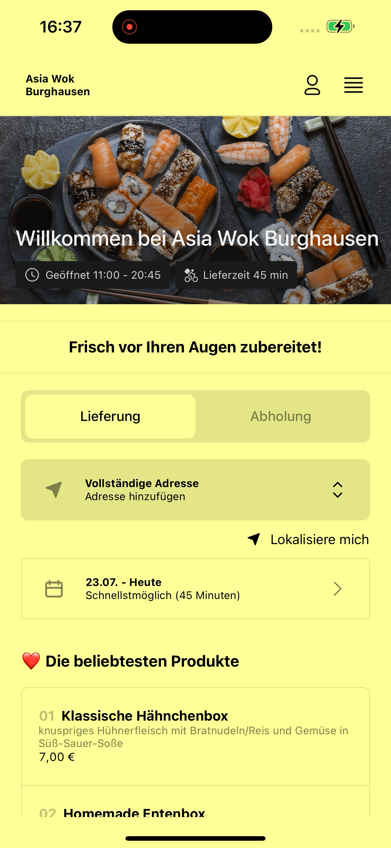 Asia Wok Burghausen screenshot 5