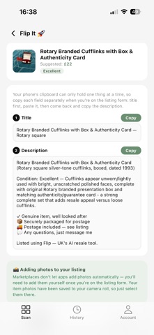 Flip: AI Resale Pricing Screenshot 6 of 8