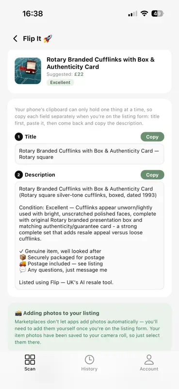 Flip: AI Resale Pricing screenshot 6 of 8