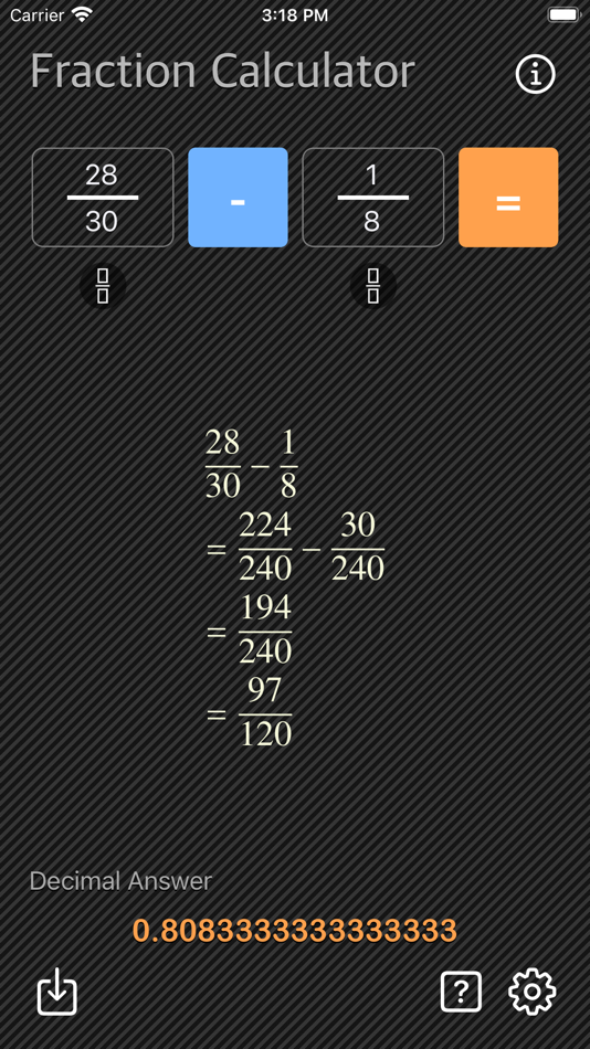 #9. Fraction Calculator - Math (iOS) 由: Heng Jia Liang