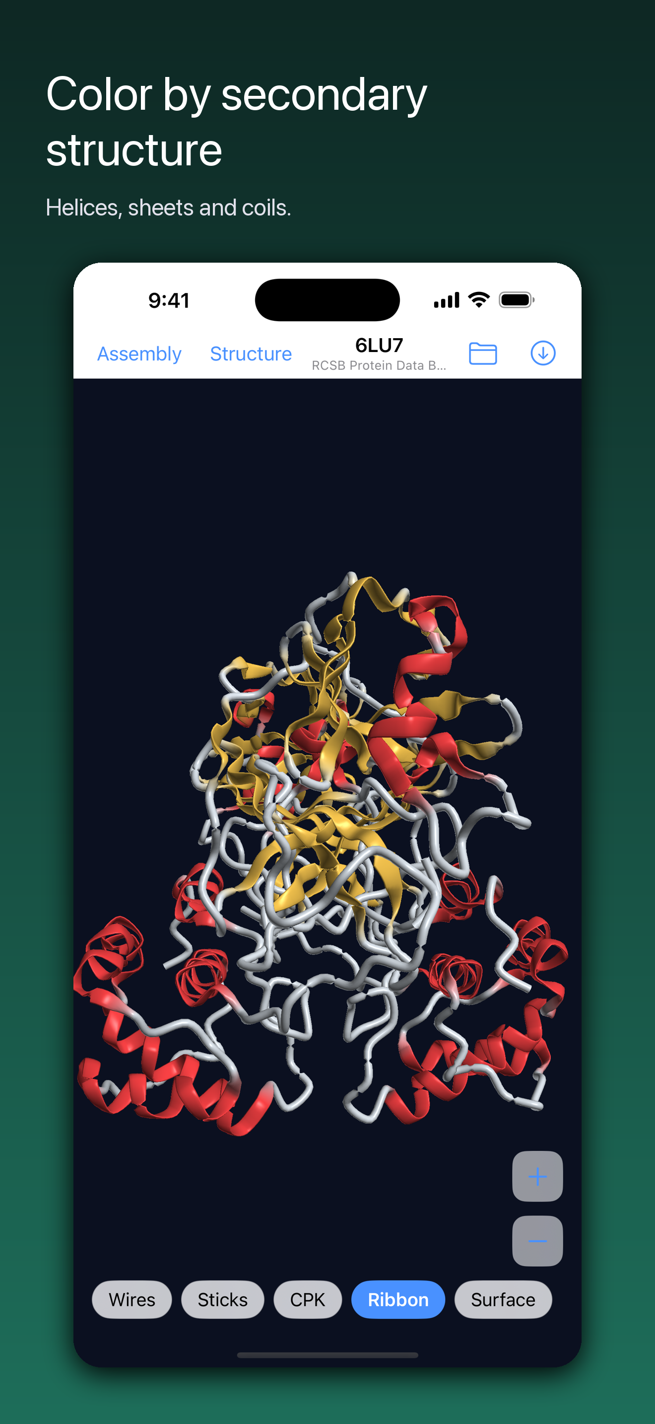 PDB Viewer: 3D Molecules screenshot 5