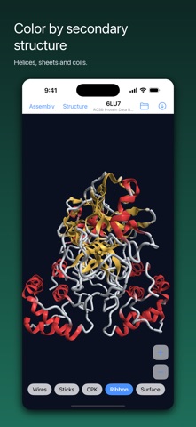 PDB Viewer: 3D Molecules iPhone screenshot