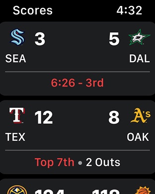 Apple Watch screenshot