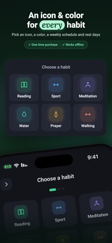 Habit Grid: Streak Tracker Screenshot 4 of 5