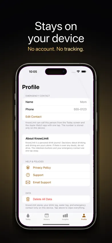 KnowLimit: Drink Journal screenshot 5