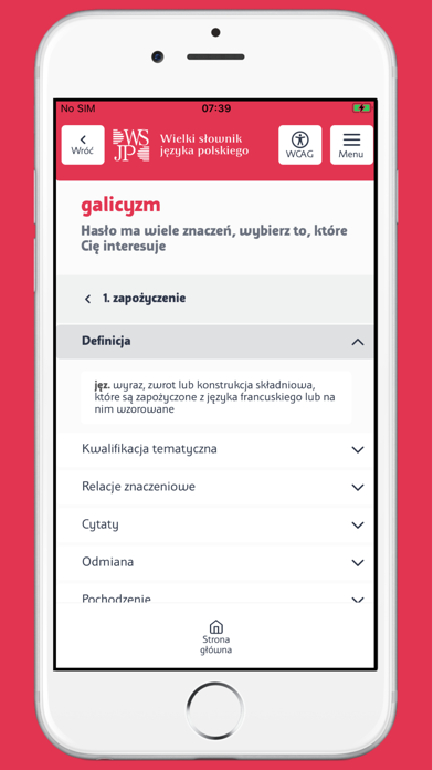 Wielki słownik WSJP PAN Screenshot