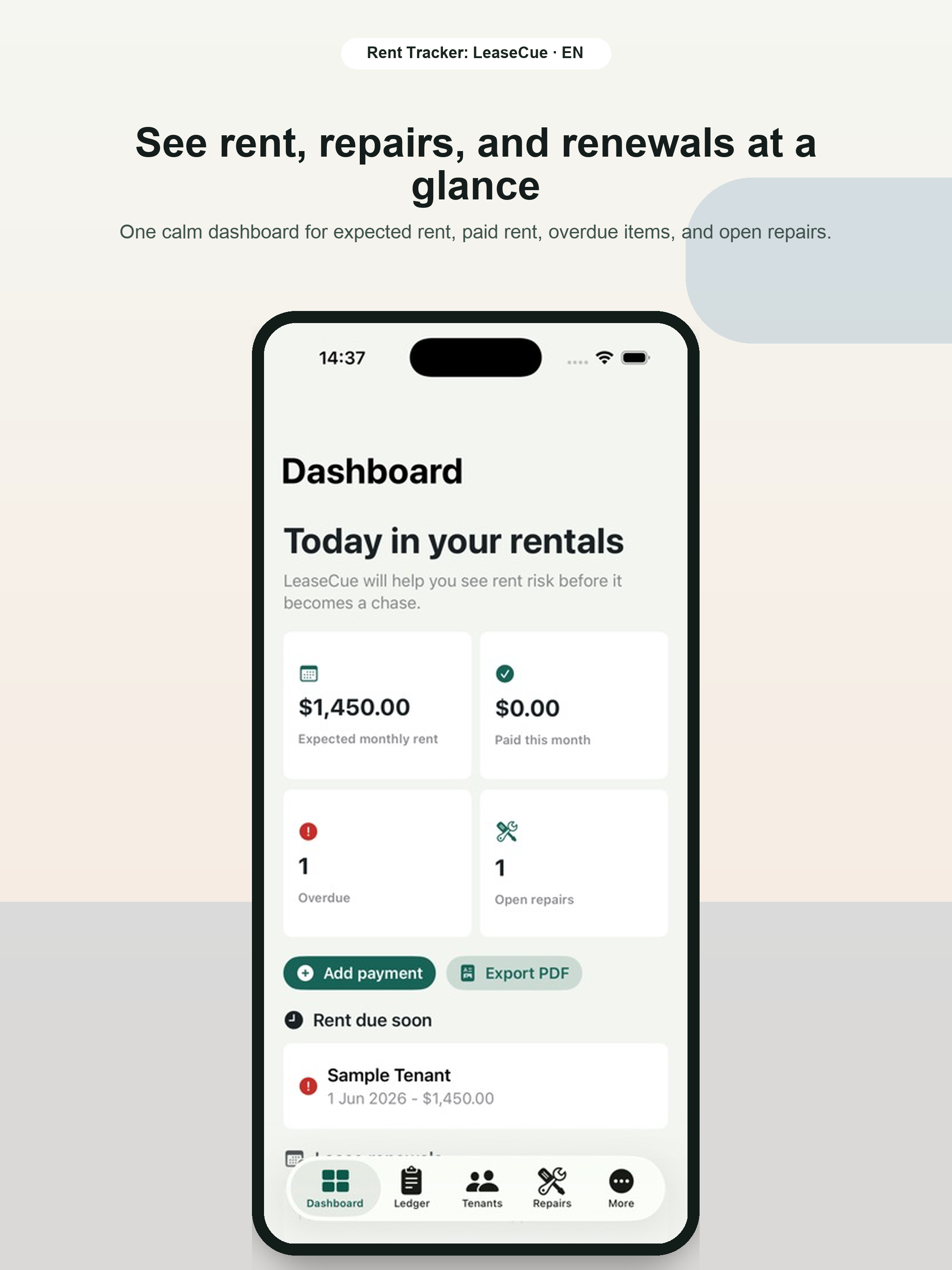 Rent Tracker: LeaseCue screenshot 10