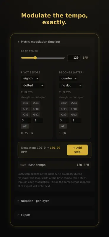 Anacru: Complex Rhythm Studio screenshot 4 of 6