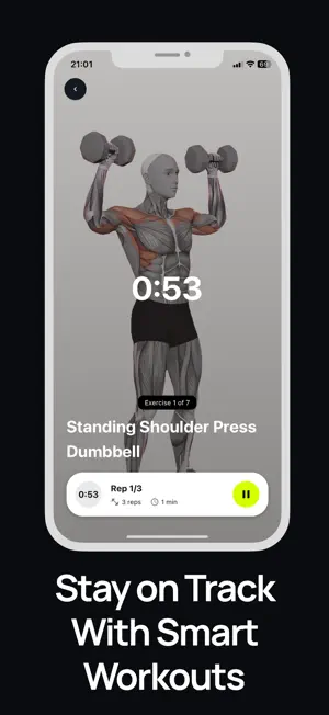 Home Fitness Workouts FitConfi screenshot 2