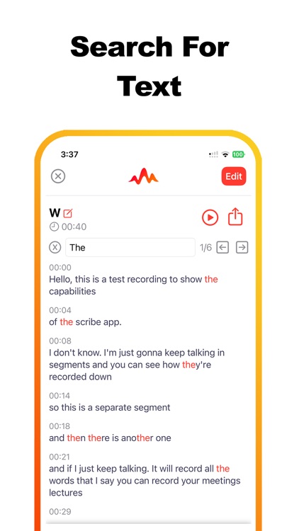 Scribe - Speech/Audio to Text