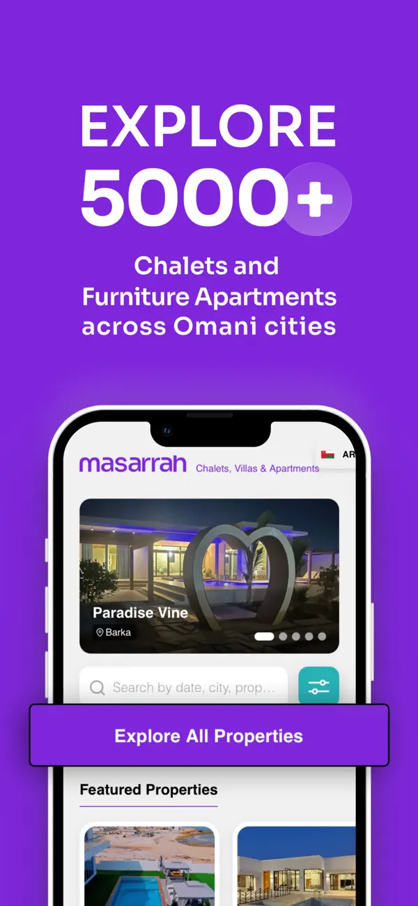 Screenshot #1 pour Masarrah: Chalets & Apartments