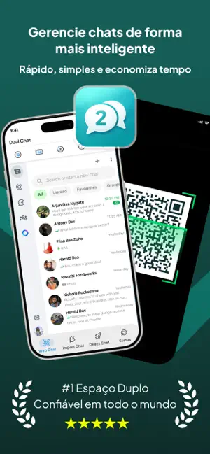 Whats Web Messanger: Dual Chat iPhone screenshot 1