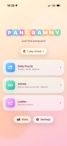 Pangrammy: Word Puzzle screenshot 1