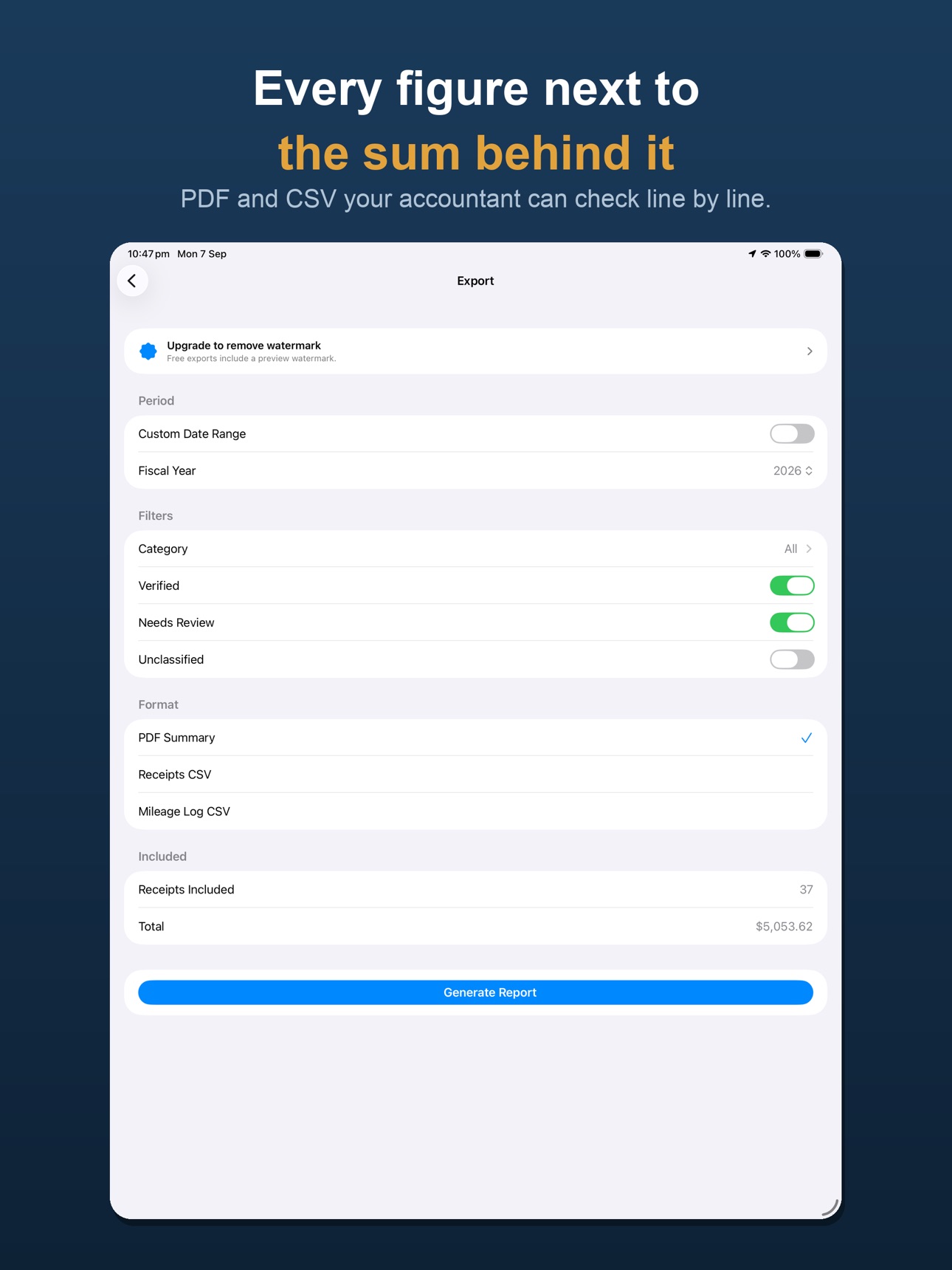 Screenshot 8 of Milesheet: Mileage & Expenses