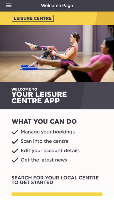 LeisureCentre. Screenshot