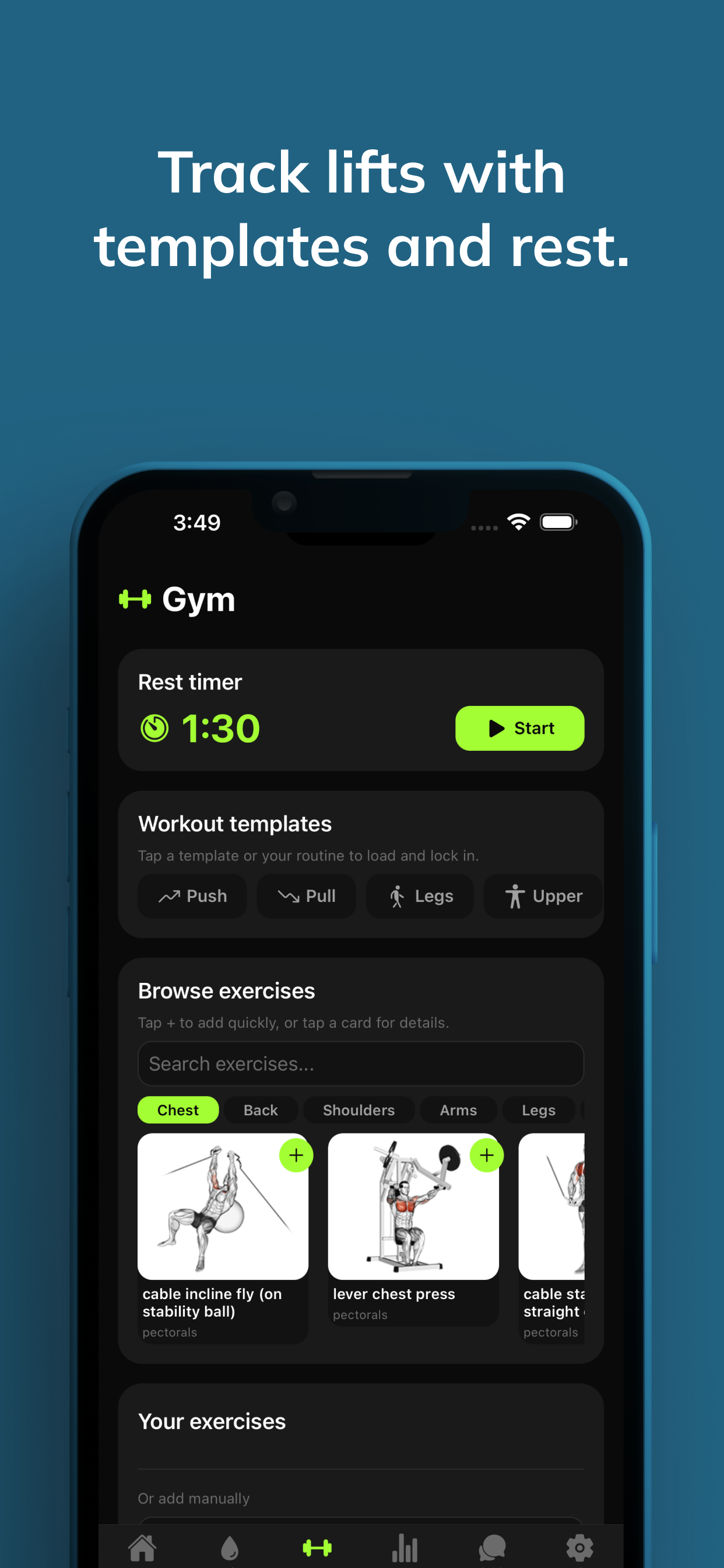 Joy's Fit - Gym & Swim Log screenshot 4