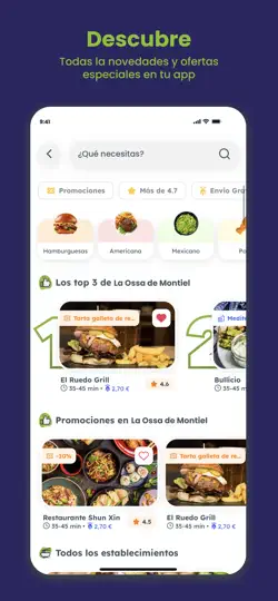Captura de pantalla de Allavoy Delivery en iPhone 3